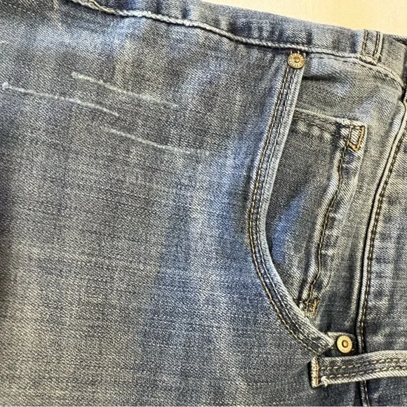 Vintage America Light Blue Straight Leg Jeans - Picture 4 of 5